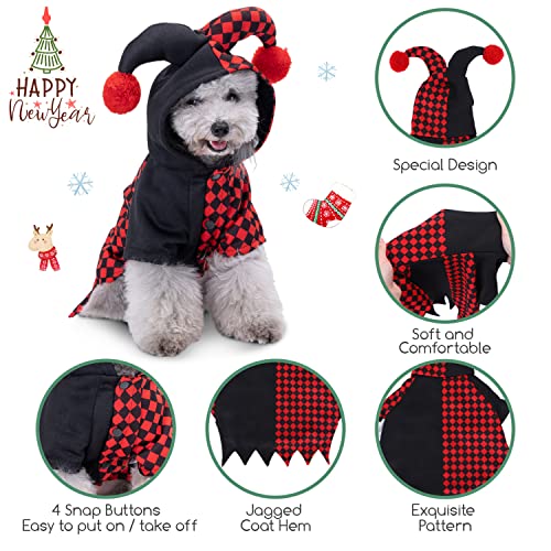 Nobleza - Disfraz de Navidad para Perros, Sudaderas con Capucha para Mascotas, Traje de Perro Novedad Funny Pets Party Cosplay Apparel Ropa para Mascotas Adecuado para Perros/Gatos, Talla L