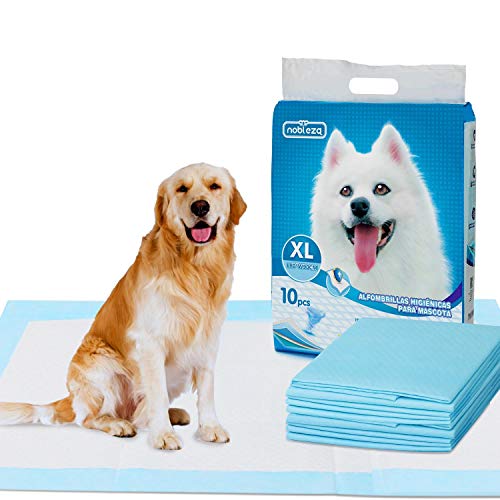 Nobleza - Empapadores Perros Alfombrilla higiénica de Entrenamiento para Perros. Ultraabsorbente 90cm*80cm