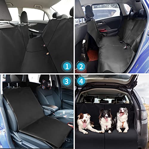 Nobleza - Funda de Asiento para Perros, Cubierta Asiento Perro 147 * 145 CM, Protector de Asiento, Resistente al Agua, Gruesa y Duradera para SUV, Camión, Transportar y Viaje, Color Negro