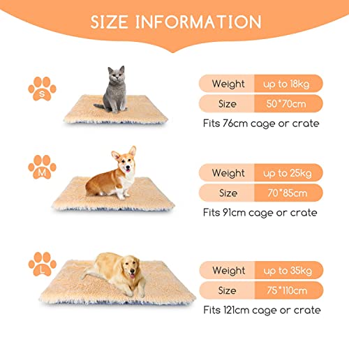 Nobleza Mantas para Camas para Perros Gatos, Colchón Doble Lado Manta para Mascotas, Suave y Linda Cálido Manta Lavable Sofá y Vehículos de Colchón para Gatos y Perros, Sofás 75 × 110 cm