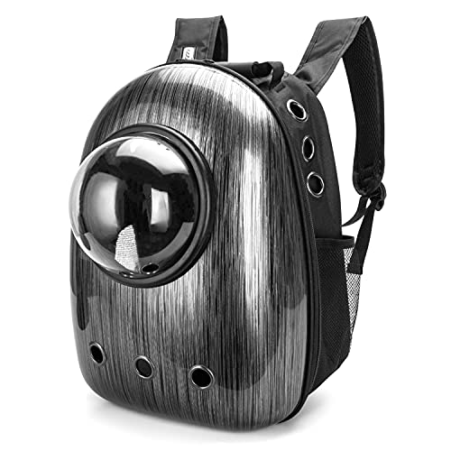 Nobleza-Mochila Transpirable Cápsula Mascotas, Bolsa de Transporte para Gatos,para Perros, para Mascotas,Mochila Carrier,Bolsas de Viaje, L32*W29*H42CM,Negro