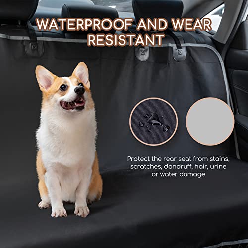 Nobleza - Protector de Tapicería para Perros, Cubierta Asiento Universal Ipermeable Antideslizante para Mascotas, Funda Coche para Mayoría de los Coches (Tamaño Universal), Negro 140 × 110 cm