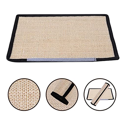 Nobleza - Rascador para Gatos, Muebles Alfombrilla de Rasguño, Muebles Patas Mesa Sillas Protector contra Arañazos Mascotas,Afilador de uñas de sisal para Protector Esquina de sofá o sillón 40 x 30 cm