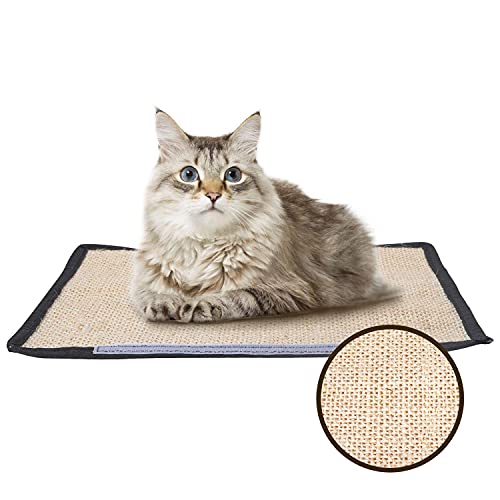 Nobleza - Rascador para Gatos, Muebles Alfombrilla de Rasguño, Muebles Patas Mesa Sillas Protector contra Arañazos Mascotas,Afilador de uñas de sisal para Protector Esquina de sofá o sillón 40 x 30 cm