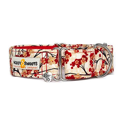 Noddy & Sweets - Collar para martingala (5 cm), color rojo