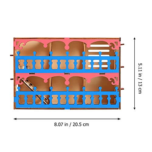 NUOBESTY 1 Unid Hamster Maze Laberinto Tunnel Toy Pey Pet Toy Toy Hamster Actividad Ejercicio Juguete para Los Conejillos de Indias Y Animales Pequeños para Jugar Y Dormir- 20. 5X13cm