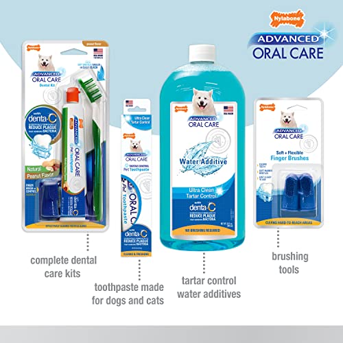 Nylabone Kit Dental avanzado de Cuidado bucal para Perros y Cachorros