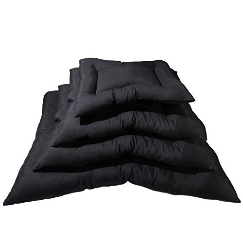 Oceano Cama para Perros,Cojin para Perros,Colchon para Perros Lavable y Suave (Large, Negro)