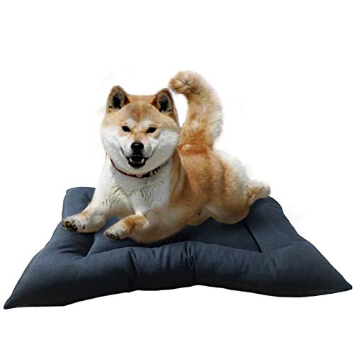 Oceano Cama para Perros,Cojin para Perros,Colchon para Perros Lavable y Suave (Large, Negro)