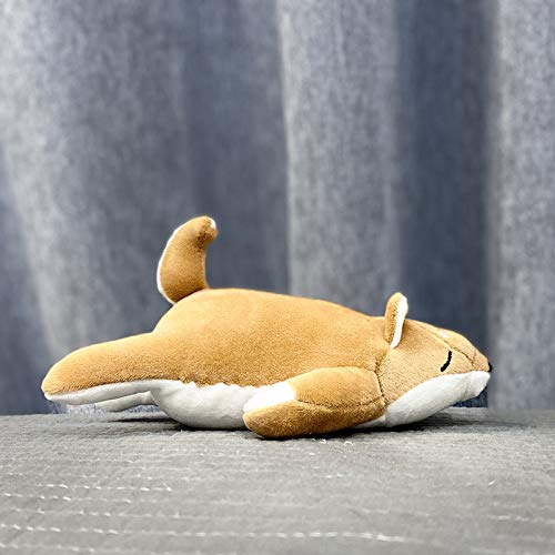 OLOEY Suministros de Juguetes para Mascotas Shiba Inu Perro Vocal muñeca Forma Linda Felpa Ocio Masticar Cachorros para aliviar el aburrimiento 22cm Shiba Inu