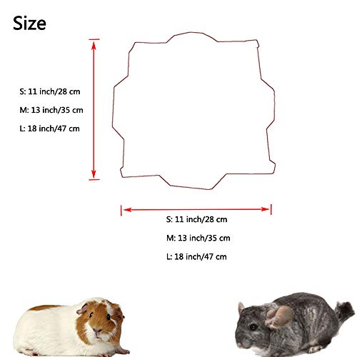 Oncpcare Hamaca delgada para mascotas de verano, cama de chinchilla, cama para hurones, hamaca, conejillo de indias, accesorios para animales pequeños, oso dorado degu ardilla jugando descansando