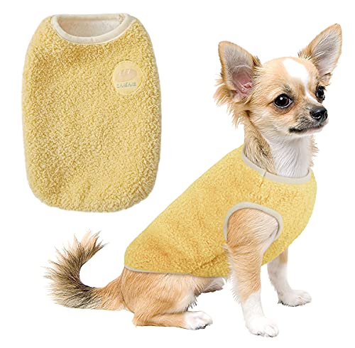 Oslueidy Abrigo de Invierno para Perros, Chaqueta Cálida Chaleco para Perros, Ropa para Cachorros, Chaqueta para Chihuahua, Mini Schnauzer, Pomerania, Pequeño Corgi, Caniche (S, Azul)