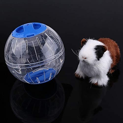 Oumefar Bola de Ejercicio de hámster de 3 Colores, Juguete de plástico para hámster Ruedas giratorias para Ejercicios de Mini Bola para Animales pequeños hámster jerbo(Azul)