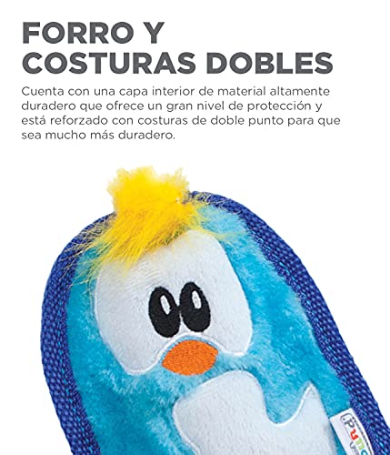 Outward Hound Invincibles Minis - Juguete con sonido para perros - Pingüino - Azul - XS