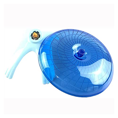 OZAQV Rueda de Hamster Mascota hámster Volando platillo Ejercicio Ardilla Rueda hámster ratón Correr Disco Rata Juguetes Juguetes Jaula Seguro de Usar (Color : Blue)