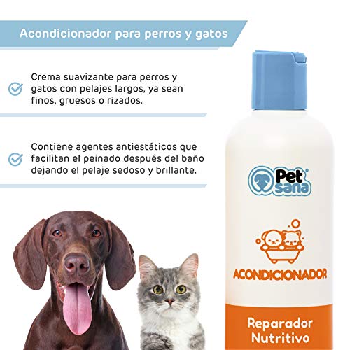 Pack Champu Perro Pelo Negro + Acondicionador suavizante intensificador de Color para Pelo Oscuro para Razas como Labrador Retriever, Boston Terrier, Pastor Belga, Schnauzer, Spincher