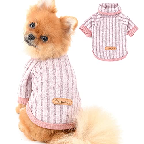 PAIDEFUL Jersey Cálido de Punto para Perros Suéteres de Color Puro Chihuahua Jersey de Moda Ropa de Invierno para Cachorros Mascotas Pequeñas Gatos Otoño Clima Frío