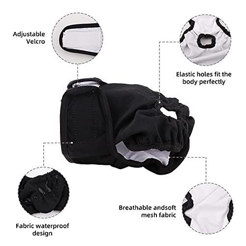 Pañales Lavables para Perros,3 Pcs Pañales para Perros Pañales Ajustables para Perros Pañales Reutilizables para Perras Pantalones de Pañales para Perros para Varios Tipos de Perros Domésticos (XL)