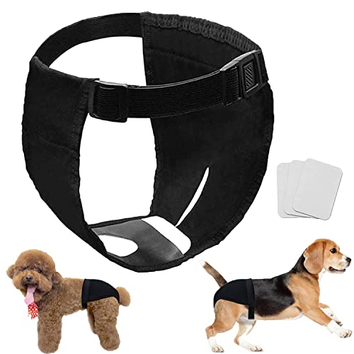 Pañales para Perro, Pantalones Protectores para Perros, Pantalón Sanitario para Perro con 3 Toallas Sanitarias, Braguitas para Perros de M a XL, Pantalón Sanitario para Perros Pequeños y Medianos (XL)