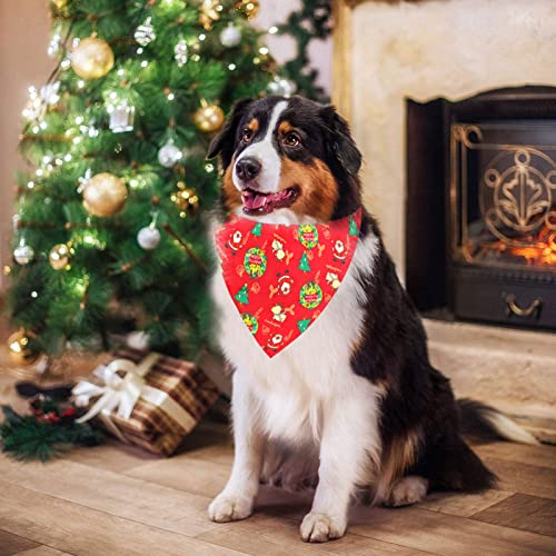 Pañuelo Bufanda de Mascota Navidad, Baberos Lavables de Perros Gatos, Bandanas Navideñas para Mascotas, es Adecuado para Todos los Perros, Gatos y Otras Mascotas (3 Piezas)