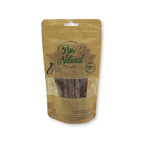 Paw Natural Golosinas para perros | 150 g de palitos de canguro | 100% sin gluten ni cereales | de carne fresca y saludable