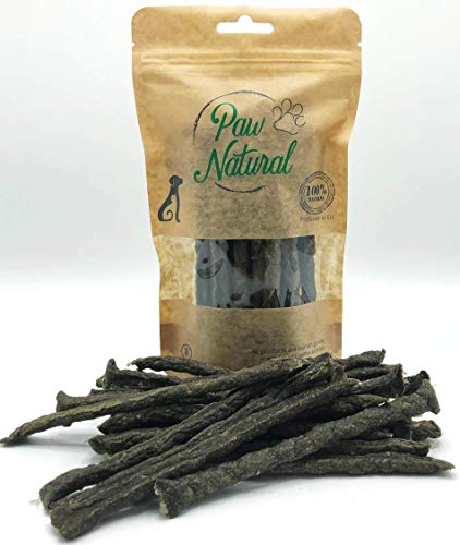 Paw Natural Golosinas para perros | 150 g de palitos de ternera | 100% sin gluten ni cereales | de carne fresca y saludable