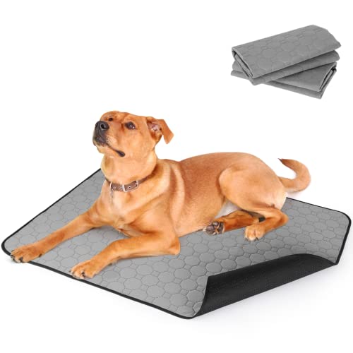 Pecute Almohadillas de Entrenamiento para Perros Pañales de Perro Lavable Ultraabsorbente Reutilizables Empapadores Toallitas de entrenamiento para mascotas Antideslizante Impermeable 2PCS XL140x100cm