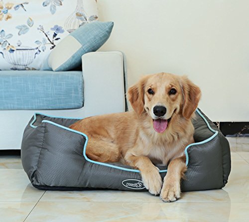 Pecute Cama de Perros y Gatos Alfombra para Mascotas Tela Impermeable Desmontable y Extraíble (L:79 * 66cm)