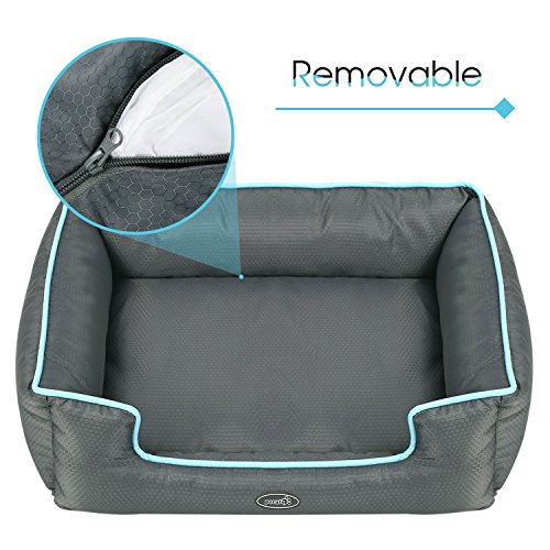 Pecute Cama de Perros y Gatos Alfombra para Mascotas Tela Impermeable Desmontable y Extraíble (L:79 * 66cm)