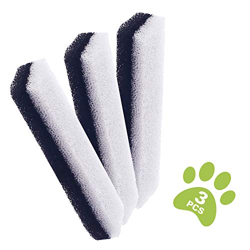 Pecute Filtros de Fuentes de Agua Gato/Perro 4 pcs, Filtros de Repuesto de Fuentes de Mascotas, Resina y Carbón Activo