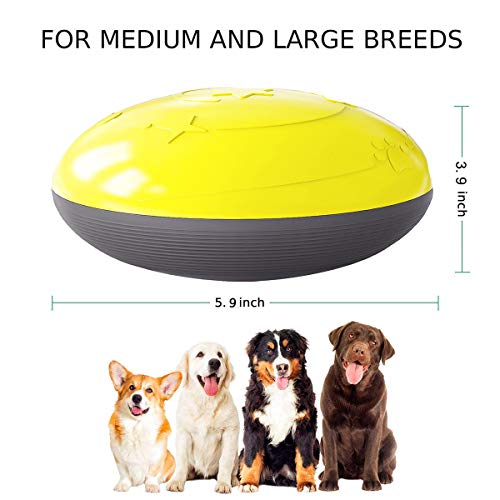 Pelota de Bocadillos para Perros Dispensador de Comida para Perros Bola de Tratamiento IQ Juguetes Interactivos Educativos con Ajuste,Utilizado para Alimentar Hacer Ejercicio para Perros y Gatos