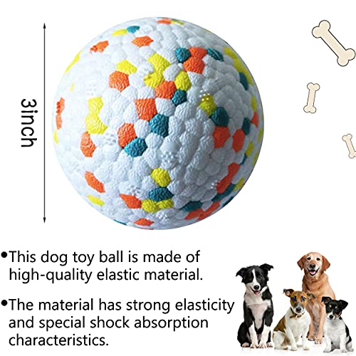 Pelota de Juguete para Perros,Pelota Perro Indestructible,Pelota de Caucho Natural para Perros,Bola Interactiva Perros para Perros Pequeños Medianos y Perros Grandes (Rojo)