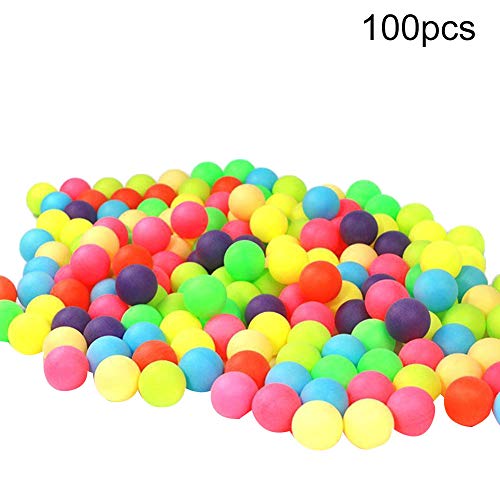 Pelotas de tenis de mesa de colores 100 unids Pingpong Pelota de entretenimiento Colores mixtos Pretty Balls for Beer juego, DIY Artesanía, Decoraciones de fiesta, Gato y juguetes para perros Color