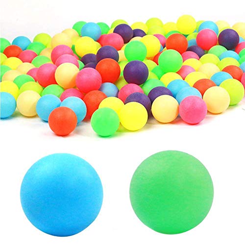 Pelotas de tenis de mesa de colores 100 unids Pingpong Pelota de entretenimiento Colores mixtos Pretty Balls for Beer juego, DIY Artesanía, Decoraciones de fiesta, Gato y juguetes para perros Color