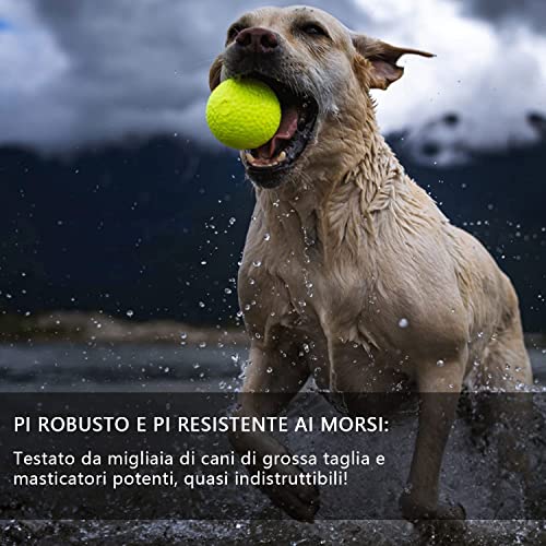 Pelotas para Perros para masticadores agresivos, Pelota para Perros Hinchable Indestructible, Liviana y Flotante, Pelota para Masticar Duradera para Perros Grandes y medianos para Buscar y Jugar.