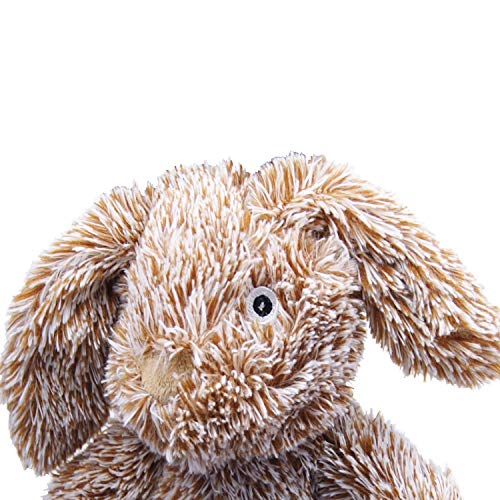 Peluche para Perros Gloria - Tamaño 30 cm - Peluche Conejo Gigante - Juguete para Perros - Peluche con Sonido - Textura Suave - Material Resistente - Color marrón Claro