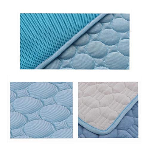 PENVEAT Summer Pet Cooling Mats Ice Pet Cama para Perros Perros/Gatos portátiles Cool Pet Sofa Cushion Productos para Perros S/M/L/XL, Rosa, 70x56cm, Estados Unidos