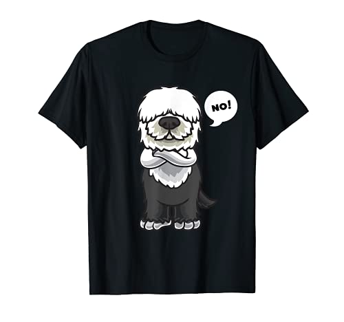 Perro Bobtail Divertido Fanático De Los Perros Camiseta