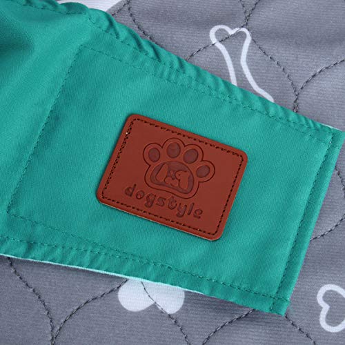 Perro Bragas Sanitarias Pañal Ropa Interior: 2 Unids Pista de Ropa Interior Pañal para Perros Masculinos Pantalones Fisiológicos Pantalones de Menstruación Foros Verde