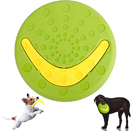 Perro Frisbee Juguetes,Disco de Perro,Frisbee de Perro,Platillo Volador para Mascotas,Platillo Volador de Perro,Perros Interactivos Frisbee,2 en 1,para diversión interactiva al Aire Libre Training