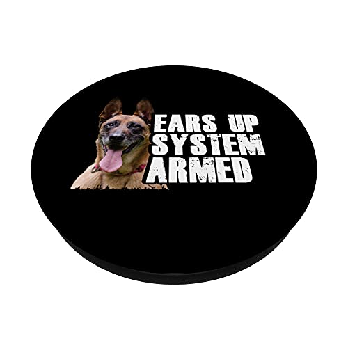 Perro pastor belga I Mechelaar I Malinois PopSockets PopGrip Intercambiable