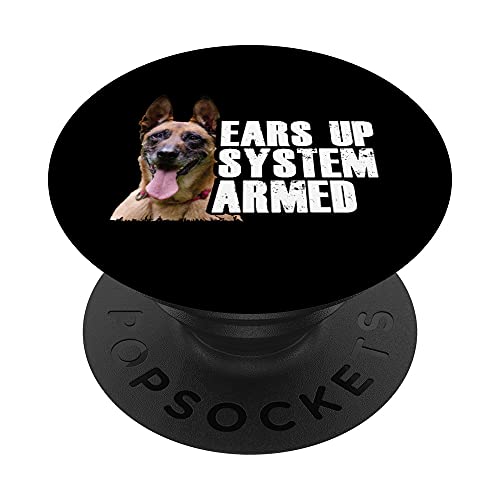 Perro pastor belga I Mechelaar I Malinois PopSockets PopGrip Intercambiable