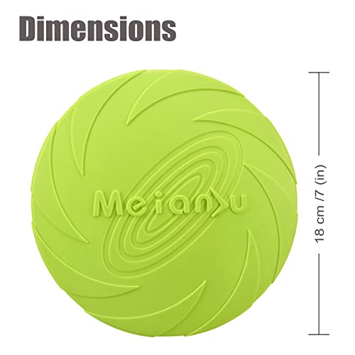 Perros interactivos Frisbee,2 Pcs Frisbee Perro,Frisbee de Goma para Perros,Juguete de Disco Volador para Perro, Disco Volador Perros Frisbee Perro Grande, Frisbee Perro