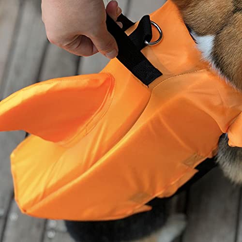 Perros Traje de baño Mascotas Chaqueta de natación Arnés Chaleco Salvavidas para Perros Chaleco Salvavidas en Forma de tiburón de Verano Ropa para Perros