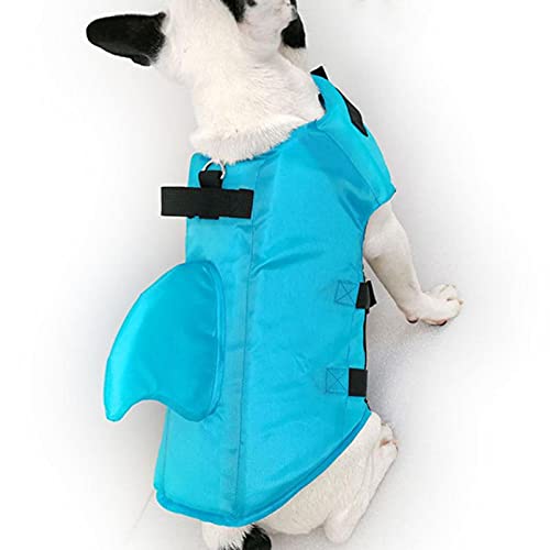 Perros Traje de baño Mascotas Chaqueta de natación Arnés Chaleco Salvavidas para Perros Chaleco Salvavidas en Forma de tiburón de Verano Ropa para Perros