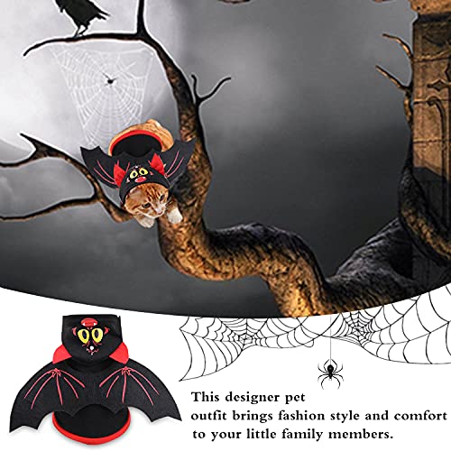 Pet Halloween Bat Wings Disfraz, Disfraz Halloween Perro, Disfraces de Halloween para Mascotas, Mascotas Disfraces de Alas de Murciélago, Disfraz De Murciélago para Perro, Perros Disfraces de Cosplay