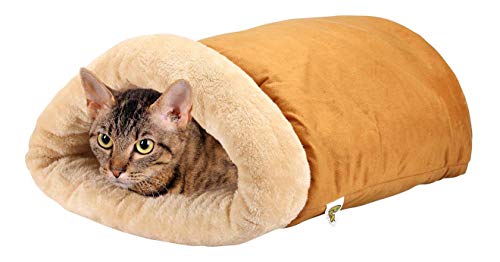 PET MAGASIN Cama iglú para Gatos Un Saco Acogedor [Extra Cómodo y Suave] para Gatos, Cachorros y Otros Animales Pequeños.