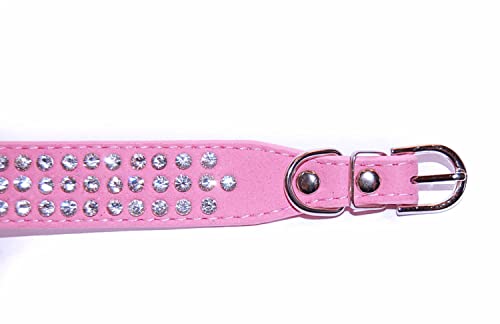 Pet Palace® "Debonair Doggy" Suede Diamante Studded Collar de lujo para perros de distinción VENTA TERMINA MEDIANTE NOCHE EL DOMINGO!