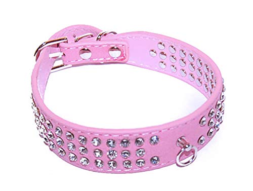 Pet Palace® "Debonair Doggy" Suede Diamante Studded Collar de lujo para perros de distinción VENTA TERMINA MEDIANTE NOCHE EL DOMINGO!