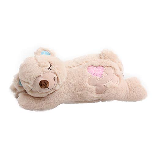 Pet Prime Juguete de peluche para perro con latido de corazón, oso de peluche, cachorro, corazón, juguete cómodo